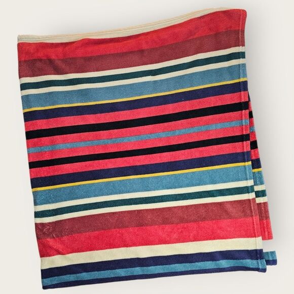 Lauren Ralph Lauren Striped Fleece Throw Blanket - Picture 9 of 10